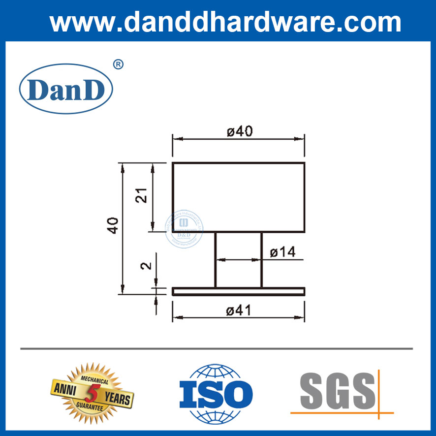 침실-DDDS044를 위한 유일한 문 정지 스테인리스 현대 고무 문마개