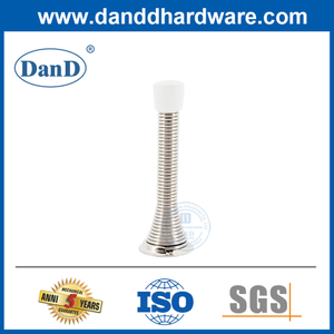 호텔 도어 스톱 아연 합금 스테인레스 스틸 스프링 도어 스톱퍼 벽 Protector-DDDS054