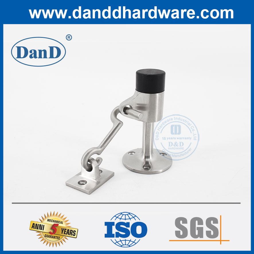 실버 현대 키 큰 도어 스토퍼 스테인레스 스틸 도어 바닥 벽 Stopper-DDDS038